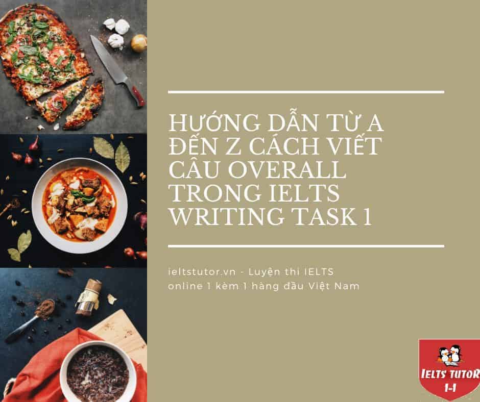 Blog 9 viết câu Overall trong Writing Task 1